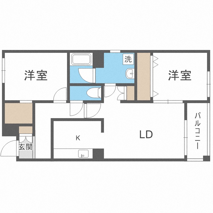 LAPEACE菊水の間取り