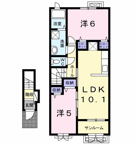 【プラシードIVの間取り】