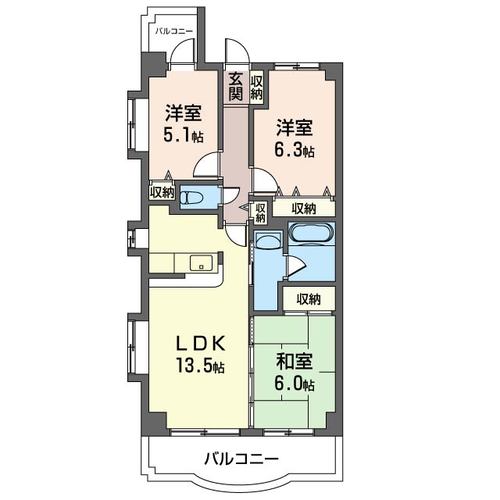 プレジール横濱の間取り