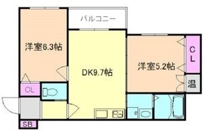 大阪市平野区加美北のアパートの間取り