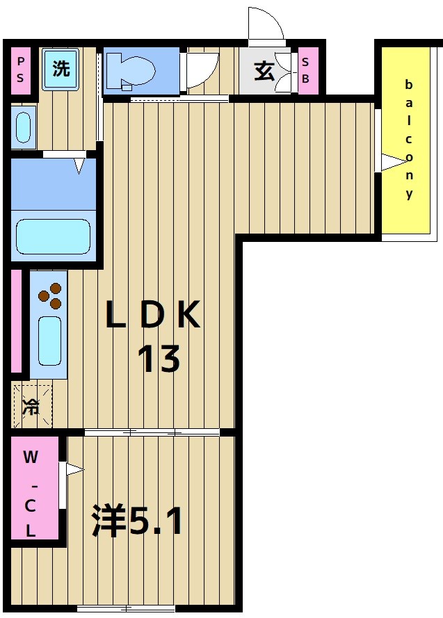 グラナーデ竹ノ塚の間取り