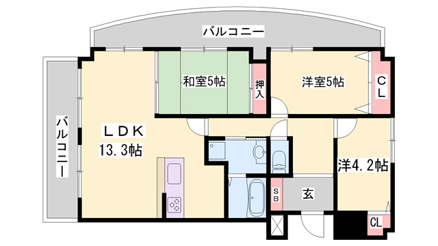 ビューティフルライフの間取り