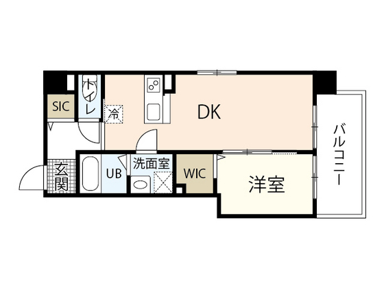 広島市中区舟入川口町のマンションの間取り