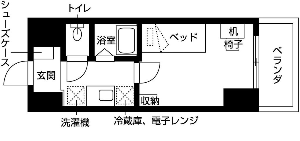 インコントラーレ神戸港島の間取り