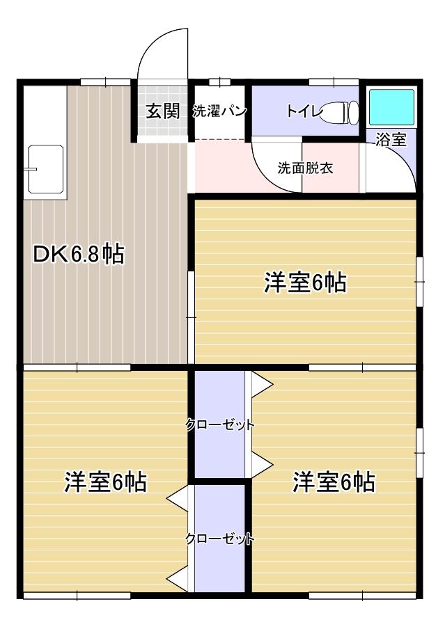 国衙ハイツの間取り