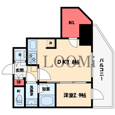 シーズンフラッツ梅田EASTの間取り