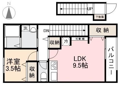 ＨＹＯ－ＤＯＲＵ福岡町の間取り