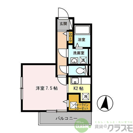 【茨木市水尾のアパートの間取り】