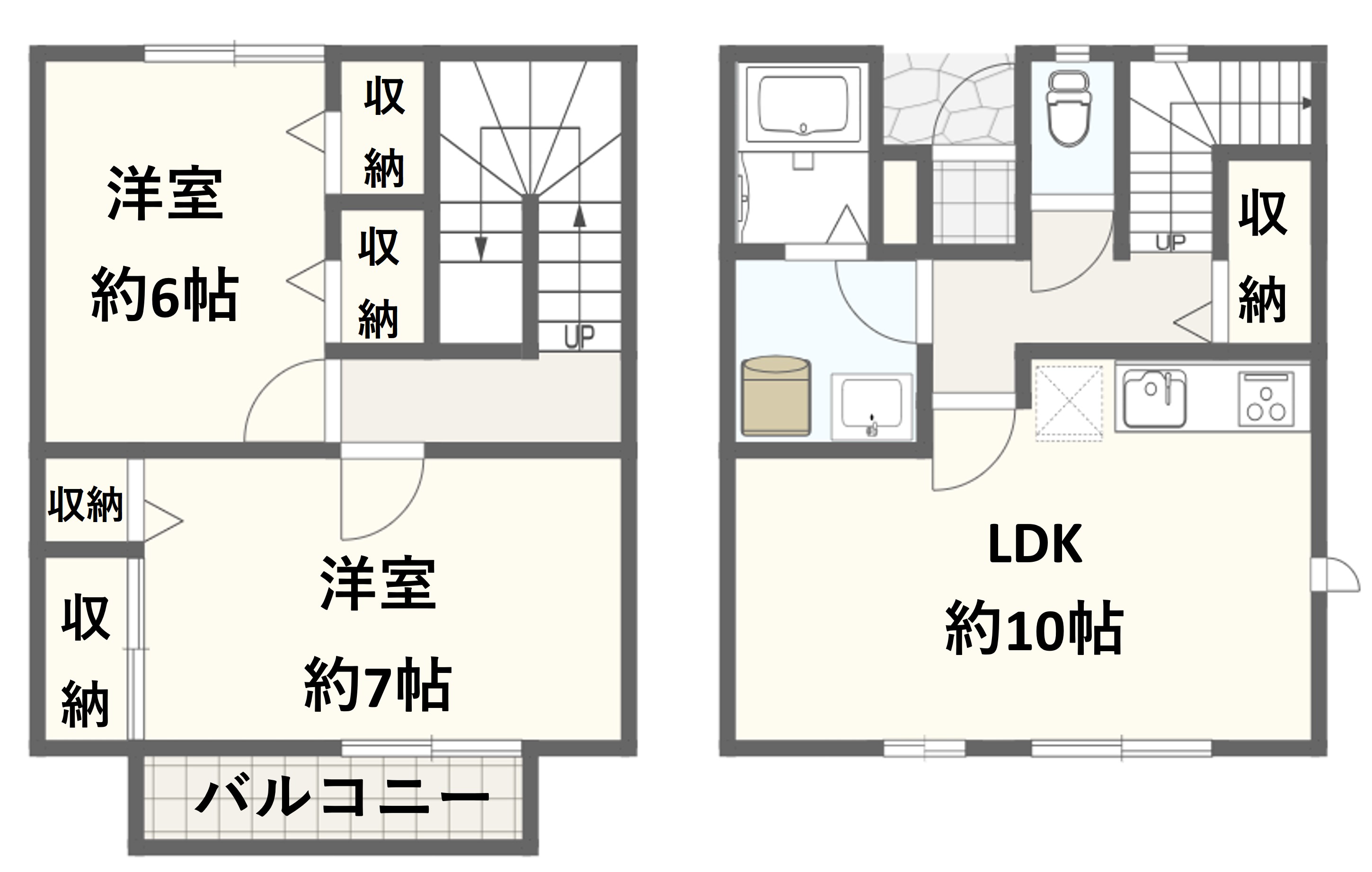 コーポ神盛の間取り