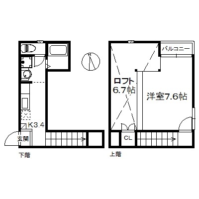 ボーマノワール愛宕の間取り