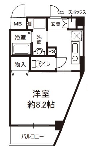 レシェンテ六甲の間取り