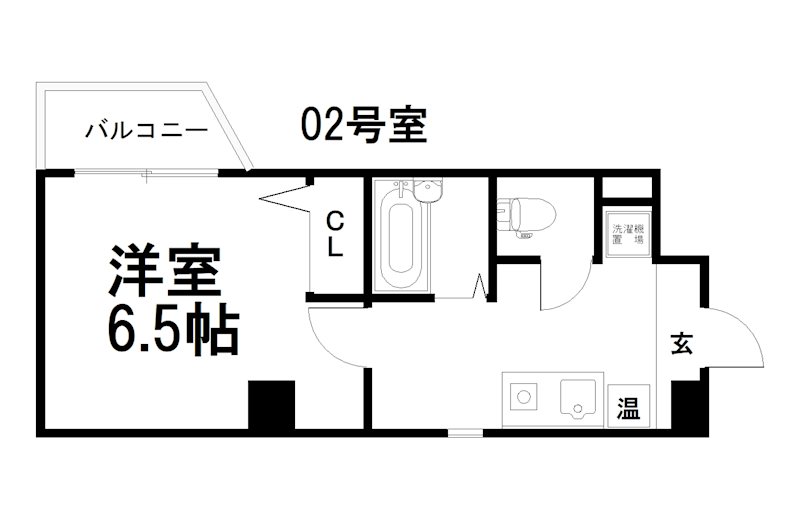 【京都市中京区西革堂町のマンションの間取り】