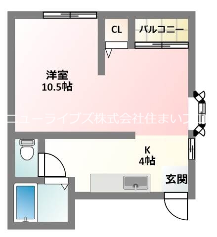 門真市四宮のマンションの間取り