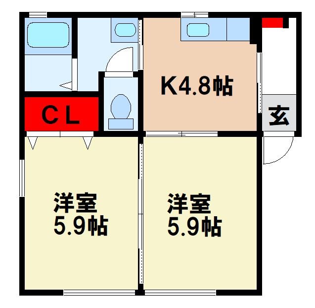 【シャーメゾン萌の間取り】