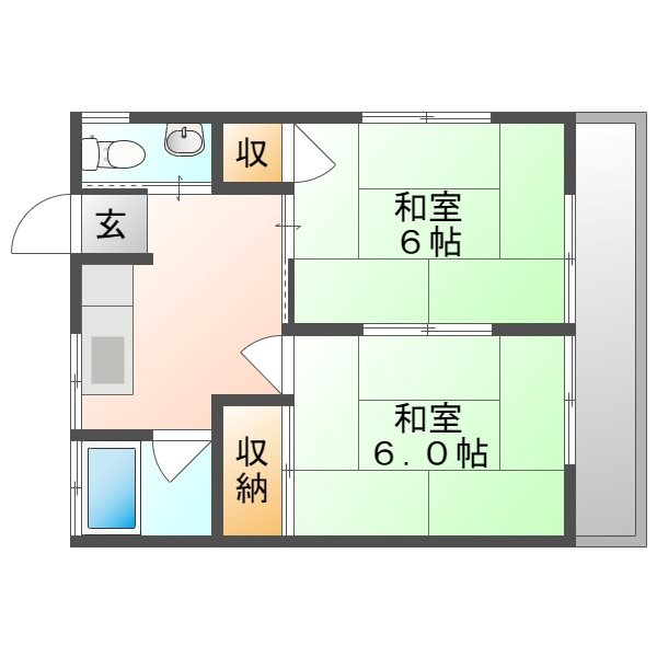 フラワーマンションの間取り