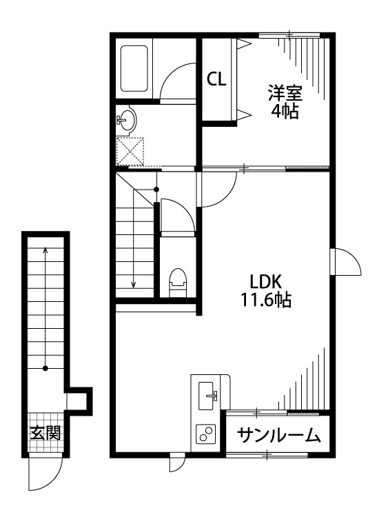 ハイライフ紫竹の間取り