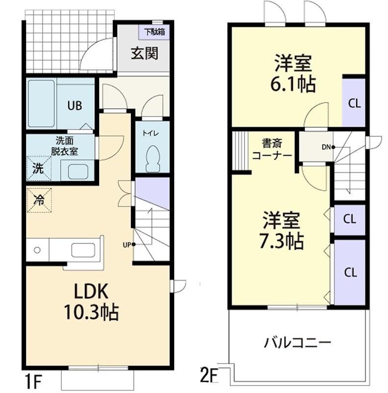 プランドール　Ａの間取り