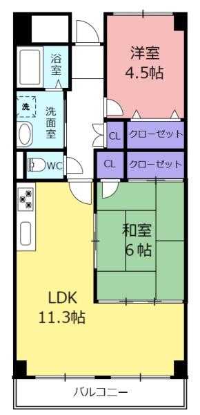 戴慶カーサグラシアの間取り