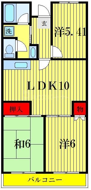 相栄プラザの間取り