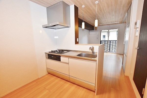 キッチン　★グリル付き3口システムキッチン★