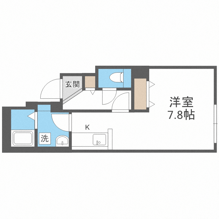 ファランドール幌平橋の間取り
