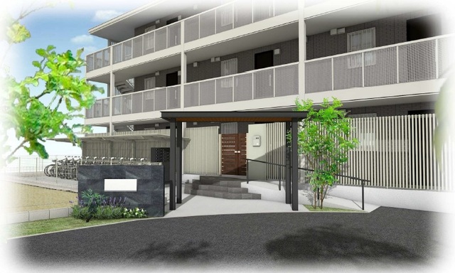 建物外観　エントランスパース