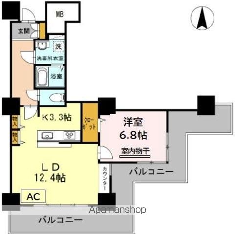品川シーサイドビュータワー Iの間取り写真