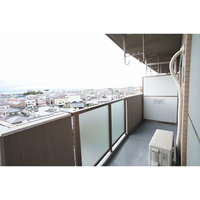 バルコニー　高い建物がなく、見晴らしの良いバルコニー