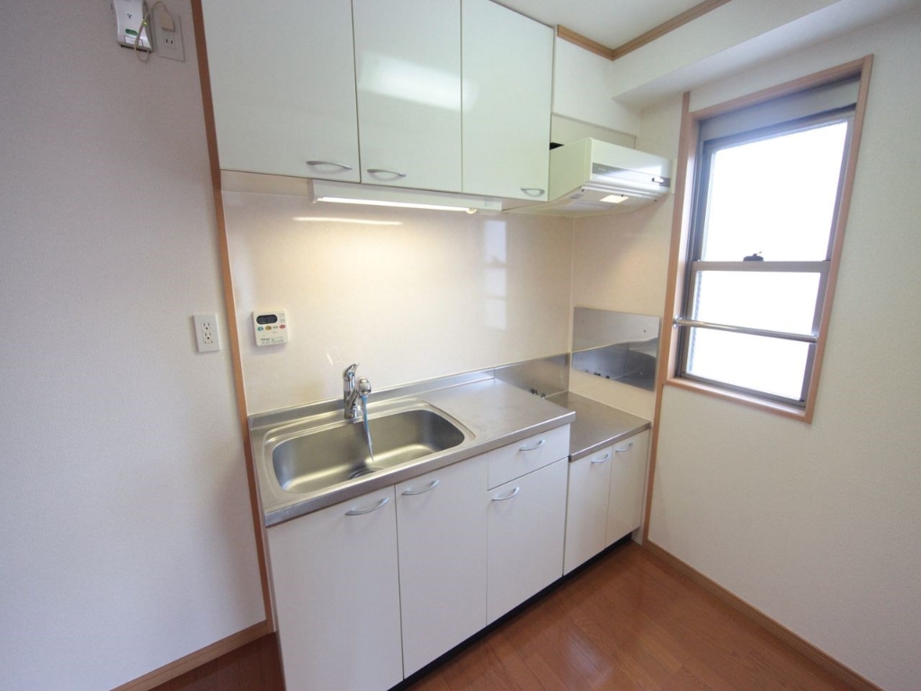 キッチン　キッチン（ガス2口コンロ設置できます）　浄水器使用可