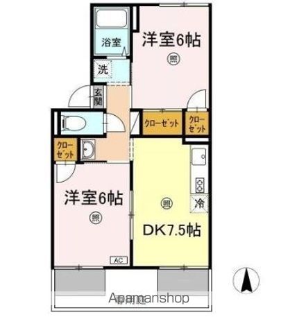 プレジール小野 A棟の間取り写真