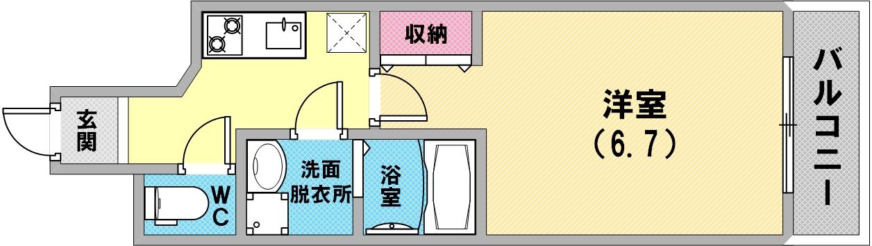 アドバンス神戸ラフィナートの間取り写真