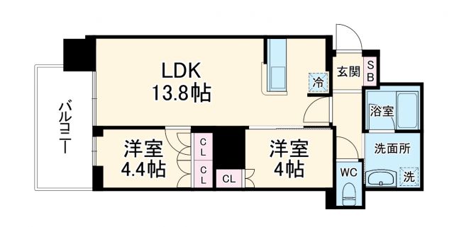 RJR堺筋本町タワーの間取り写真