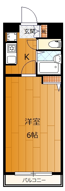スカイコート高輪の間取り写真