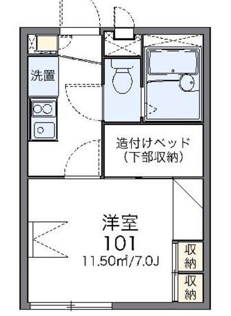 レオパレスエムエムの間取り写真