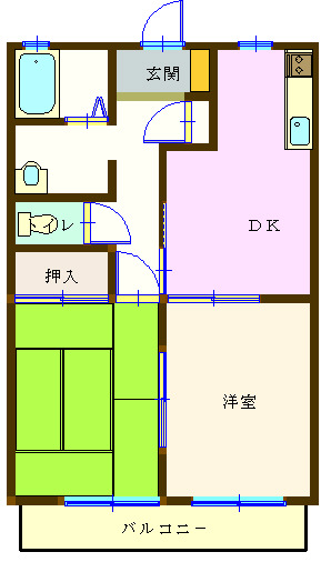 エンジェルハイムAの間取り