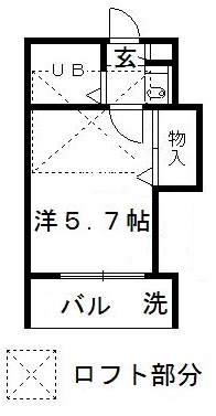 さいたま市大宮区上小町のアパートの間取り