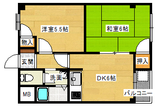 ラウンドII内代の間取り