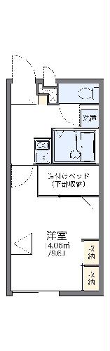 レオパレス上渋垂の間取り