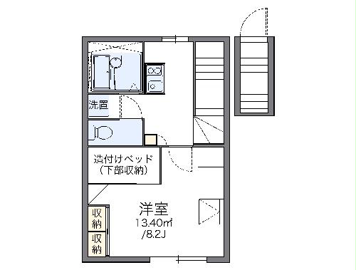 レオパレスニューロードの間取り