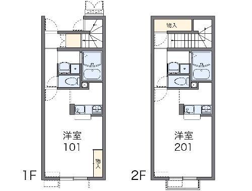 静岡県浜松市中央区雄踏１（アパート）の賃貸物件の間取り