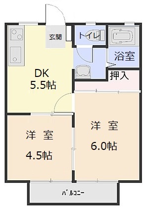 パナハイツ　ウィングの間取り