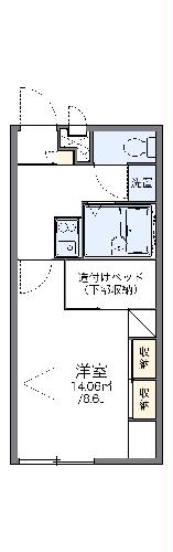 レオパレス京浜建物水橋ハイムＡの間取り