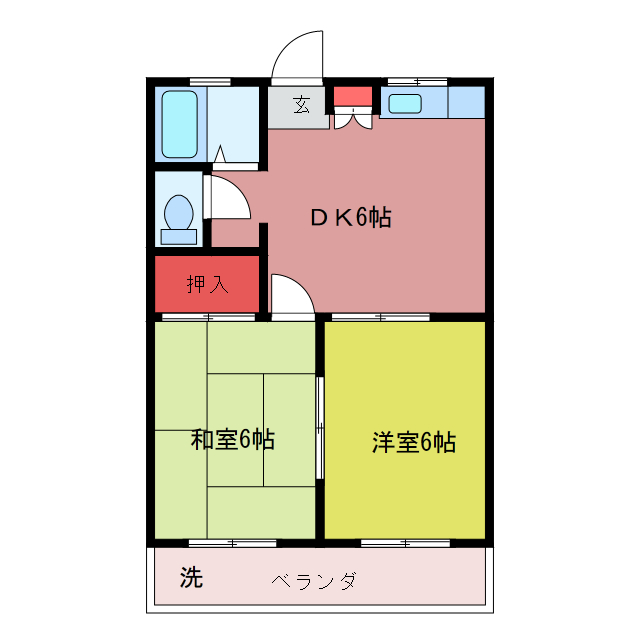 栗の木ハイツの間取り