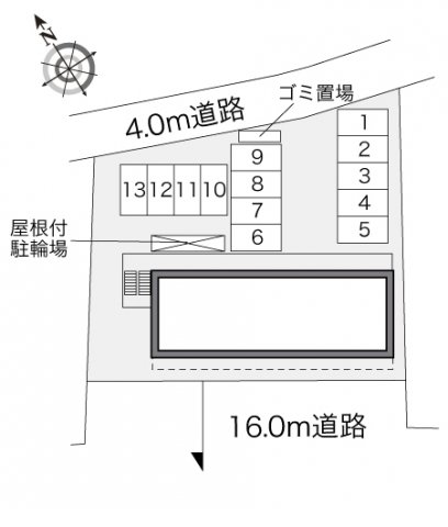 【北九州市小倉北区日明のマンションの駐車場】