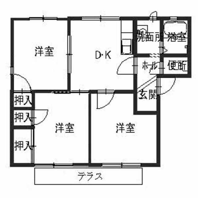 セントラルヴィラI，IIの間取り