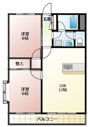 日管ハイム第５の間取り