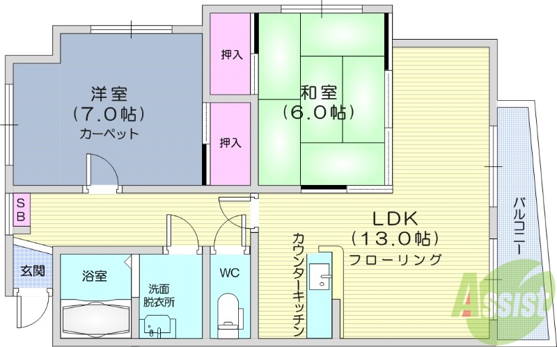 ドリームAの間取り