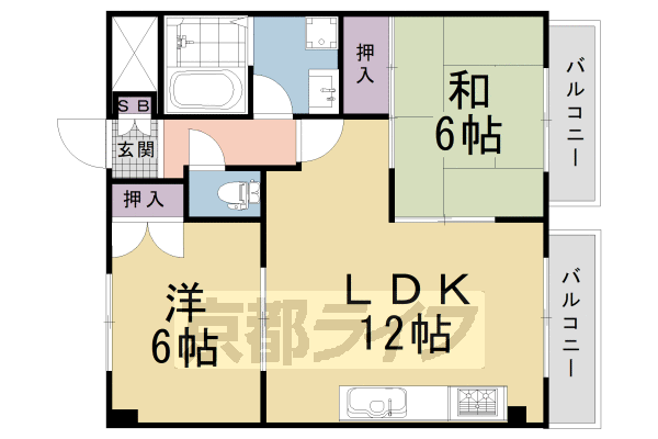 サンライツ河原町の間取り