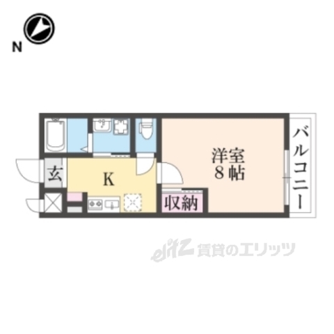 彦根市大堀町のアパートの間取り