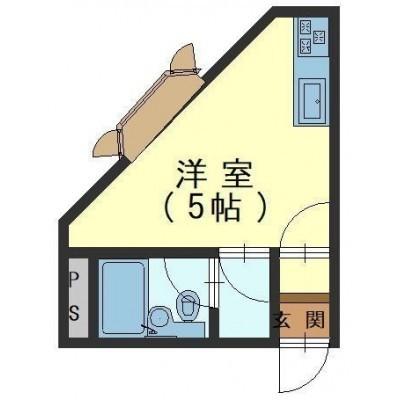 函館市堀川町のマンションの間取り